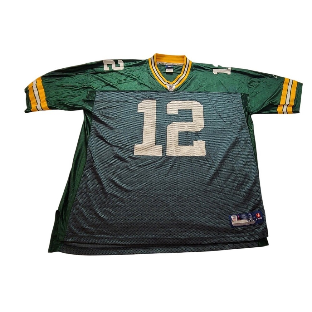 NFL Equipment Onfield‎ Green Bay Packers Aaron Rodgers 12 Jersey Mens 3XL Green